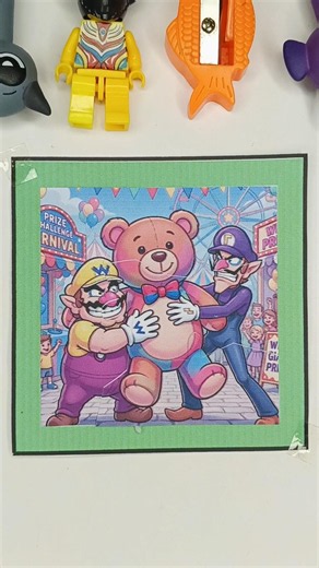 Wario x Waluigi! Fight over the big doll! #mario #supermario #wario #waluigi #mariovsdonkeykong