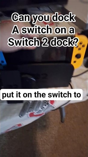 Can you dock a switch to a switch 2 dock?