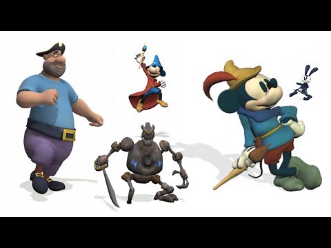 Epic Mickey 1 & 2 Unseen Test Animations