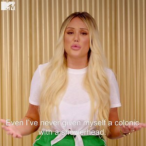 Definitely one of the WEIRDER stories behind a design! 🙈😂 Last night's CHAOTIC ep is now available to catch up on demand 🙌 | MTV Just Tattoo Of Us