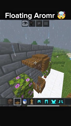 Floating Armor Trick in Minecraft 😱 (No Mods!) #shorts #minecraft