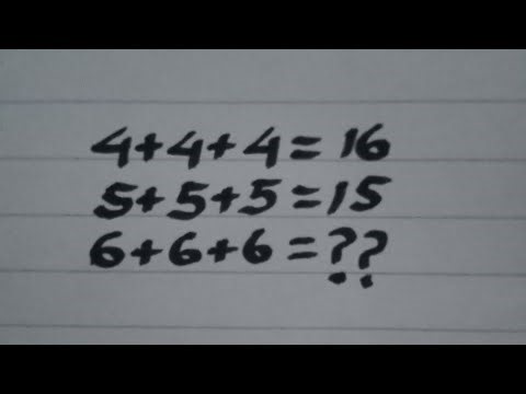 Intelligence test 6+6+6=? | sukurimba is live!