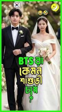 তারা কেমন শাশুড়ি মা চায়? wait for jk 😂#bts #btsfunny #btsbangla #jungkook #taehyung #btsarmy #shorts