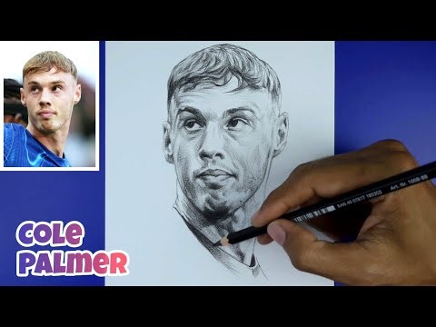 Drawing Cole Palmer from Chelsea fC