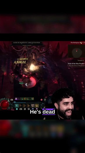 First Mephisto Kill Of Season 15! WW Barb! | Diablo 4 #gaming #ps5 #twitch