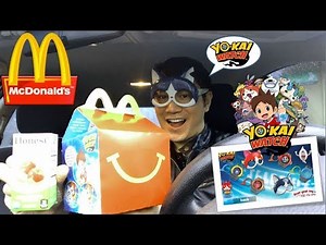 McDonald's Yo-Kai Watch Happy Meal | Car Food Review