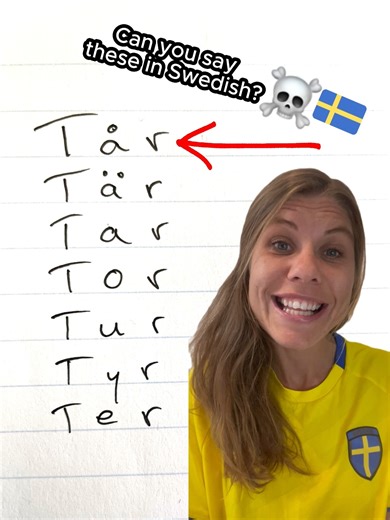 809K views · 4K reactions | What do these Swedish words mean?  樂 Can you hear the difference? And pronounce the difference?  If you are struggling with this, sign up for our Pronunciation Video course. Get it with a 20% discount during our Midsummer promotions! Use the code SUMMER24 in the checkout. Link in bio ☝️ #learnswedish #speakswedish | Fun Swedish | Facebook