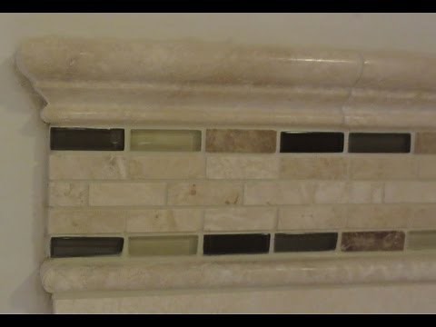 How to install a mosaic tile border