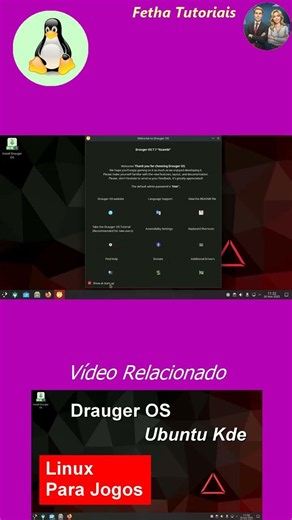 Drauger OS distro Linux base Ubuntu com foco em Jogos e desempenho. Welcome