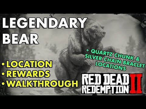 Red Dead 2 Redemption 2 - Legendary Bear + Crafting Bear Claw Talisman (Location/Guide)
