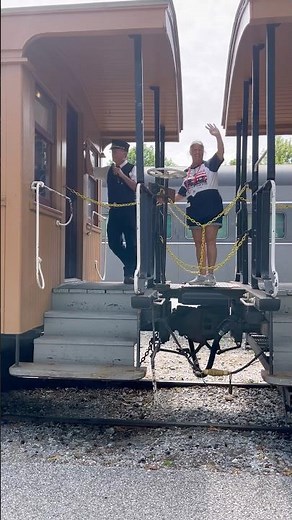 The NCR’s No. 32 and its passenger cars are departing the New Freedom Station in Pennsylvania!