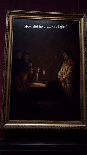 historytv8tins on Instagram: "A single flame in the darkness, painted over 400 years ago. 🕯️ This is the magic of chiaroscuro, a technique using powerful contrasts between light and shadow to create drama and emotion. The artist, Gerrit van Honthorst, was so masterful at painting candlelit scenes that he was nicknamed “Gherardo delle Notti” (Gerard of the Nights). In his masterpiece, “Christ before the High Priest” (c. 1617), the light isn’t just paint on a canvas—it feels alive, focusing the e