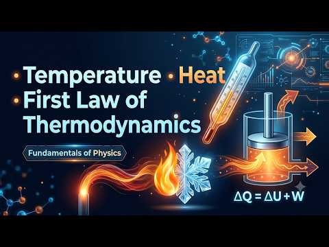 First Law of Thermodynamics, Heat & Temperature - Fundamentals of Physics
