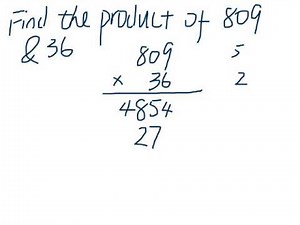 Find the product of two number