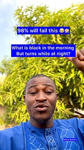 riddle: what is black in the morning but turns white at night? #riddles | Nas World Tv