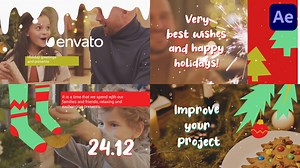 Christmas Greeting Scenes for After Effects