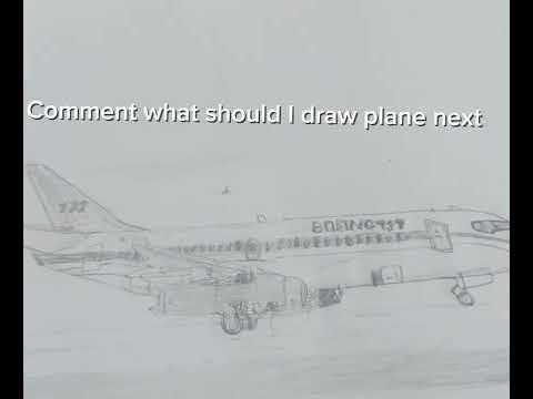 Plane 737 drawing