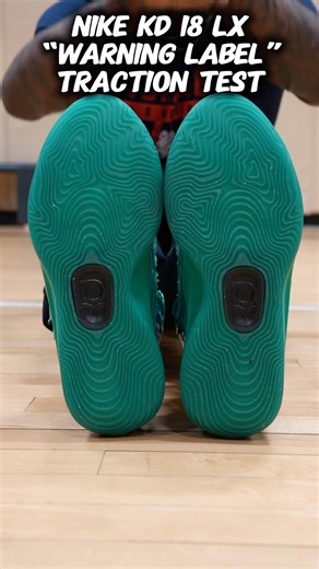 Nike KD 18 LX “Warning Label” Traction Test