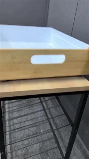 Pull-Out Cabinet Organizer Fixed With Adhesive Nano Film, Bamboo Heavy Duty Slide Out Pantry Shelves With Handle