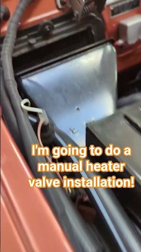 Install a manual heater control valve in a '57 Thunderbird. #heatingsolutions #classiccars