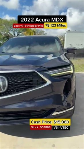 🚗 2022 Acura MDX Base w/Technology Pkg