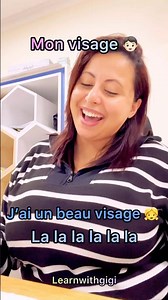 Mon visage (chanson simple) #fle #apprendrelefrançais #chant #comptine #chanson