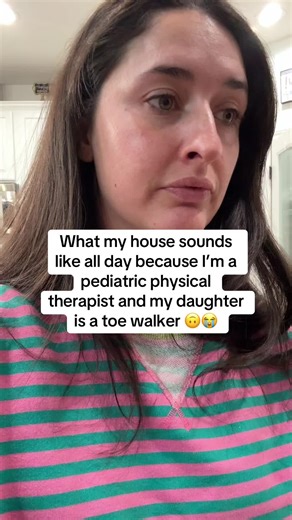 The toe walking has drastically improved but I still have to give my daughter multiple verbal cues each day to stop walking on her toes 😅🙃 Breatheeee 😂 #toewalking #childdevelopment #pediatricphysicaltherapy