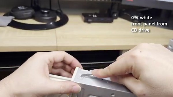90s-00s trick - Replace DVD drive Face Bezel/Plate (front panel) - My sleeper DVD drive