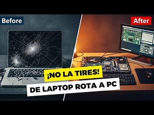 Turn Your Broken Laptop into a Desktop PC | Step-by-Step DIY Project