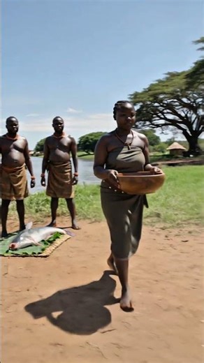 Giant River Catfish Cooked by Lozi Tribe | Traditional African River Feast