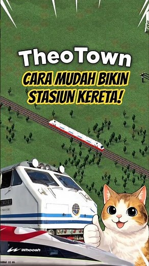 HOW TO EASY BUILD A TRAIN STATION IN THEOTOWN! #shorts