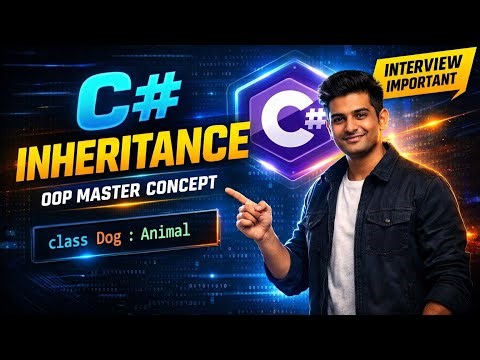 C# Inheritance in Hindi | OOP Concept Explained Clearly with Example | Interview Important