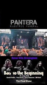 Pantera - Electric Funeral Back To The Beginning 05.07.2025 Aston Villa Birmingham
