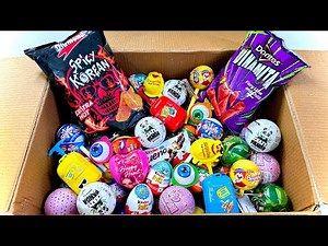 Box Of Candies And Snacks And Lollipop Unboxing | Surprises Eggs Unboxing | ASMR