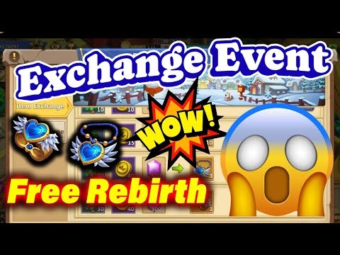 Exchange Event - Free Rebirth - Best Event For F2p - Castle Clash