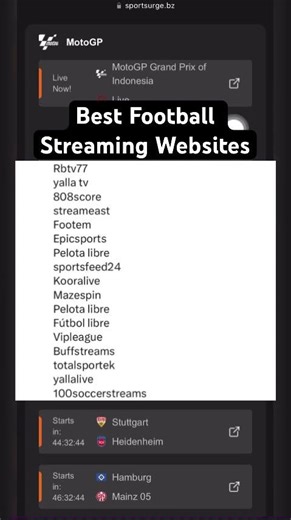 Forget DSTV! These 10 Free Football Streaming Websites Is All You Need| No Fees Required