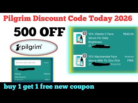 Pilgrim Discount Code Today 2026 || buy 1 get 1 free new coupon code