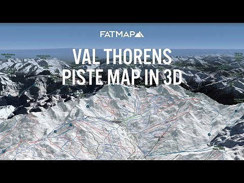 Val Thorens 3D Ski Map - Pistes, Freeride & Ski-Touring // FATMAP