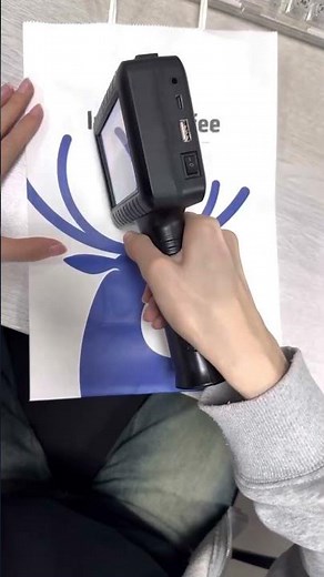 Portable QR Code Printer on a Paper Bag – Demo