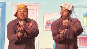 3.7M views · 17K reactions | Before James Corden and Paul Rudd found success in television and movies, the two formed The Naptime Boys, making catchy songs for kids. | The Late Late Show with James Corden | Facebook