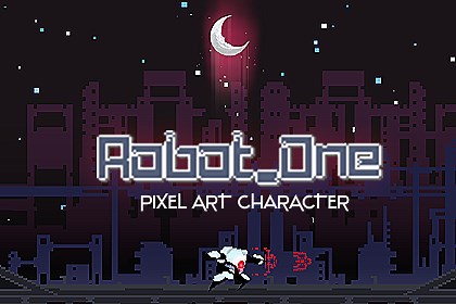 Robot_One-Pixel Art Robot by IDID