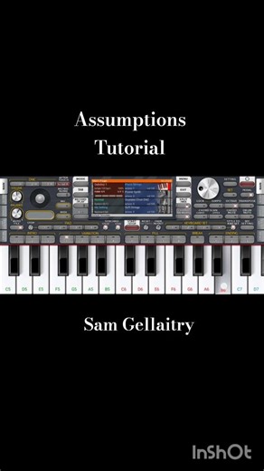 Assumptions - Sam Gellaitry tutorial #assumptions #orgapp #Org24 #piano #tutorial