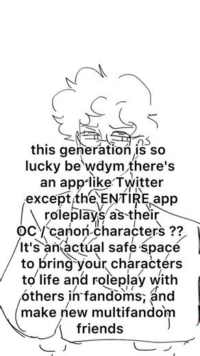 Chase on Instagram: "Download OC Social Network on IOS and Android! I swear my OCs have more drama than an entire TV network #oc #originalcharacters #originalcharacter #roleplay #rp"