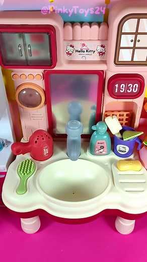 Satisfying Hello Kitty Washer Toy Set Unboxing | PinkyToys24