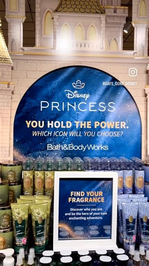 5.9K views · 70 reactions | Have you checked out the new Disney Princess line at Bath & Body Works? It's stunning!朗This collaboration features scents that are inspired by 6 of your favorite Disney princesses - Cinderella, Tiana, Belle, Ariel, Jasmine & Moana. #disneyprincess #bathandbodyworks #princesses #cinderella #tiana #belle #ariel #jasmine #moana #scents #disneycharacters | Days Gone Disney | Facebook