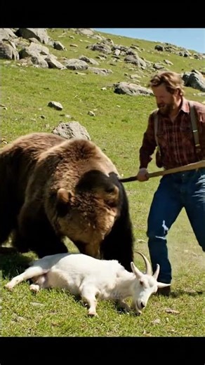 Incredible Rescue! Man Fights Giant Snake to Save Calf!