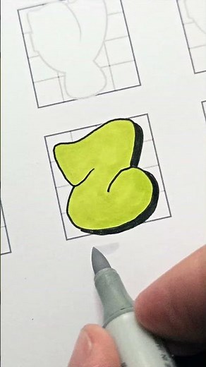 ✏️ How to draw Letter Z in Throwie Graffiti Style 🔥 Graffiti Lettering #shorts #graffiti #drawing