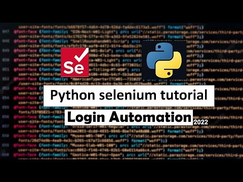 Python selenium tutorial for Login Automation