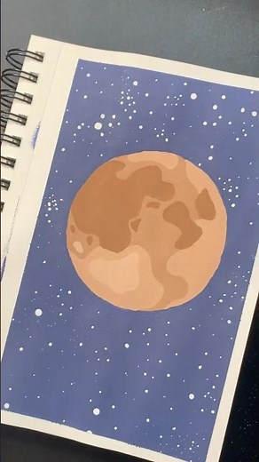 Painting the Moon 🌕 | Painting Process / Transition