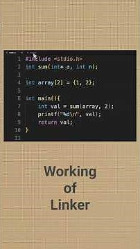 Linking | Working of a Linker | #education #coding #programming #compiler